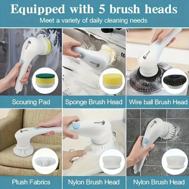 Rechargeble electric  spin scrubber